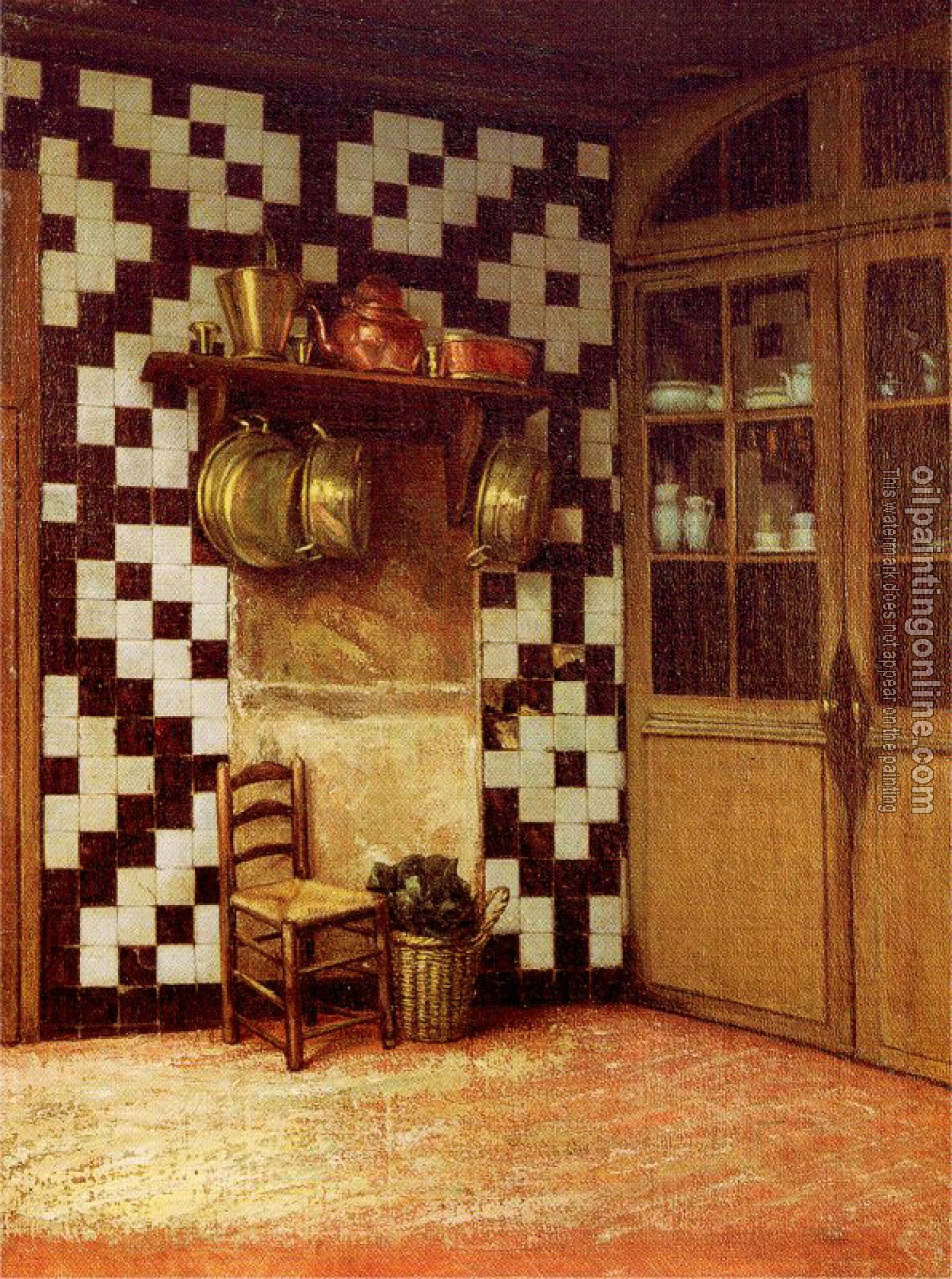 Francis Davis Millet - Flemish Kitchen